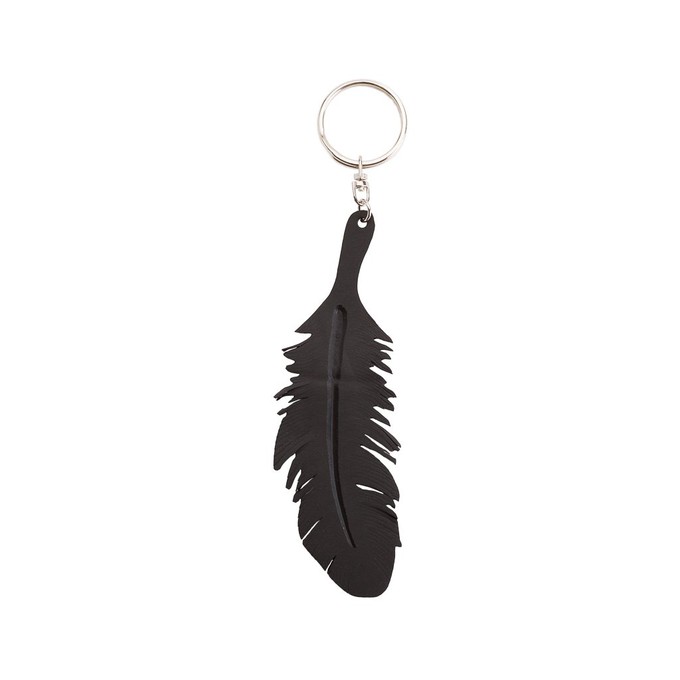 Wing Handcut Inner Tube Vegan Keyring from Paguro Upcycle