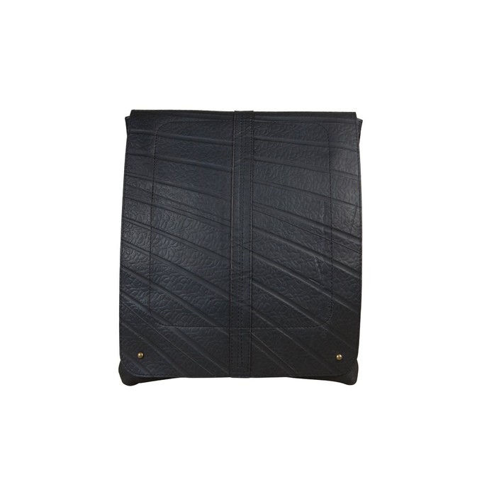 Spencer Recycled Rubber Vegan Crossbody Bag (3 Sizes Available) from Paguro Upcycle