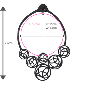 Neptune Black Necklace from Paguro Upcycle