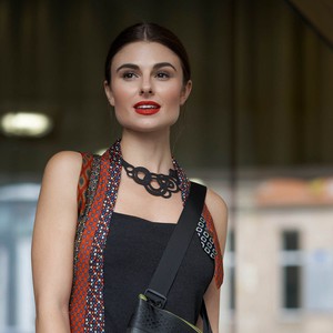 Circular Rubber Necklace from Paguro Upcycle Circular Rubber Necklace from Paguro Upcycle