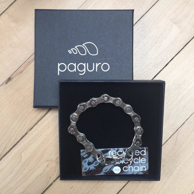 Recycled Bike Chain Bracelet from Paguro Upcycle