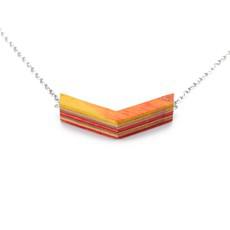 Arrow Recycled Skateboard Chain Necklace van Paguro Upcycle