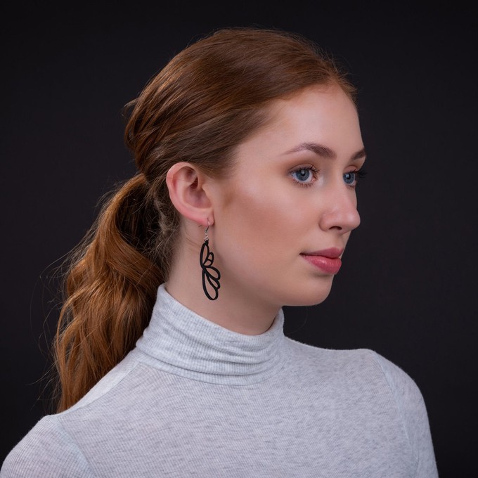 Lilac Upcycled Inner Tube Earrings from Paguro Upcycle