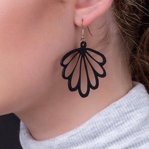 Shell Recycled Rubber Earrings from Paguro Upcycle