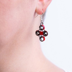 Diamond Bicycle Chain Earrings (3 Colours) from Paguro Upcycle