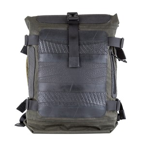 Water Resistant Roll Top Vegan Backpack from Paguro Upcycle