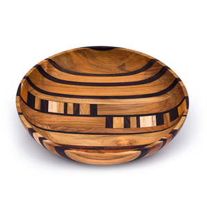 Artisan Upcycled End Grain Fruit Bowls (2 Patterns & 2 Sizes Available) from Paguro Upcycle