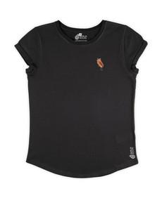 De Uil | T-shirt Dames | Ash Black via PapajaRocks