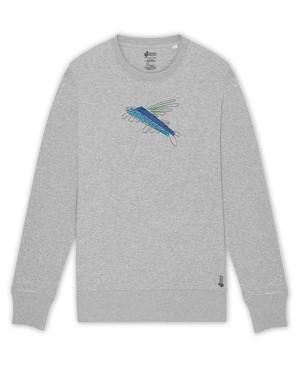 De Vliegende Vis | Sweater Unisex | Melange Grey from PapajaRocks