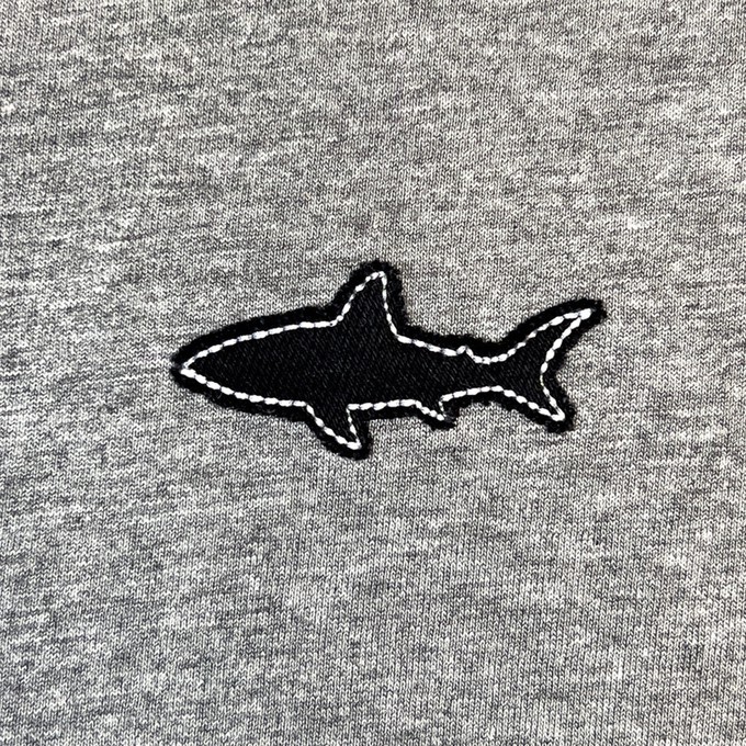 De Haai Re-Use | T-shirt Unisex | Mid Heather Grey from PapajaRocks