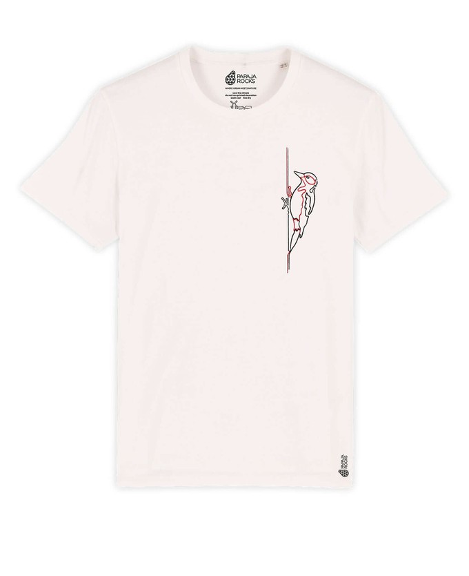 De Specht | T-shirt Unisex | Off White from PapajaRocks