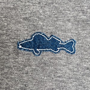 De Snoekbaars Re-Use | T-shirt Unisex | Mid-Heather Grey from PapajaRocks