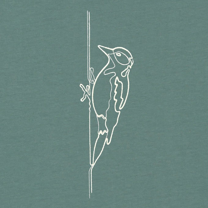 De Specht Two Line | T-shirt Unisex | Green Bay from PapajaRocks