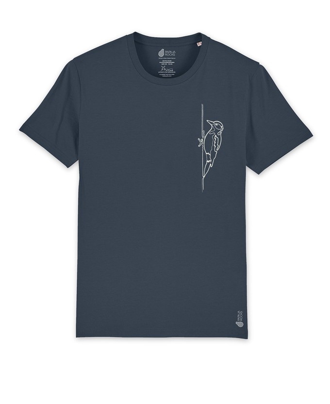 De Specht | T-shirt Unisex | India Ink Grey from PapajaRocks