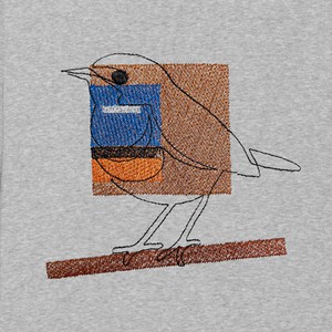 De Blauwborst | Sweater Unisex | Melange Grey from PapajaRocks
