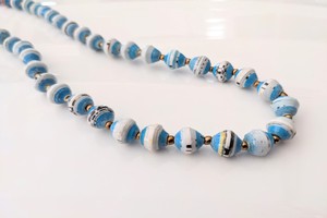 Short necklace with paper beads "Banda" - Also suitable for children from PEARLS OF AFRICA