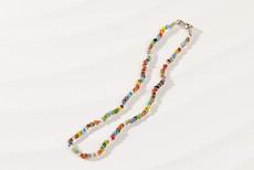 Slim Glass Beads Necklace "Murano" van PEARLS OF AFRICA