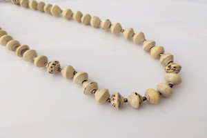 Short necklace with paper beads "Banda" - Also suitable for children from PEARLS OF AFRICA