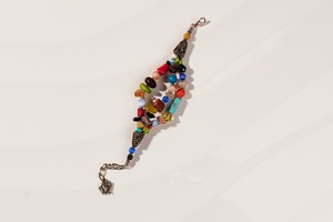 Glass bead bracelet "Maiduguri three rows" from PEARLS OF AFRICA
