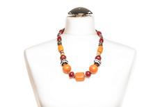 African glass bead necklace "Casablanca" van PEARLS OF AFRICA