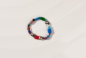 Glass bead jewelry set Maiduguri - chain with bracelet from PEARLS OF AFRICA
