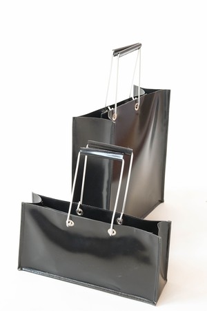 Black Retro Shopper Bag from Pepavana