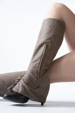 Brown Tweed Edie, knee-high from Pepavana
