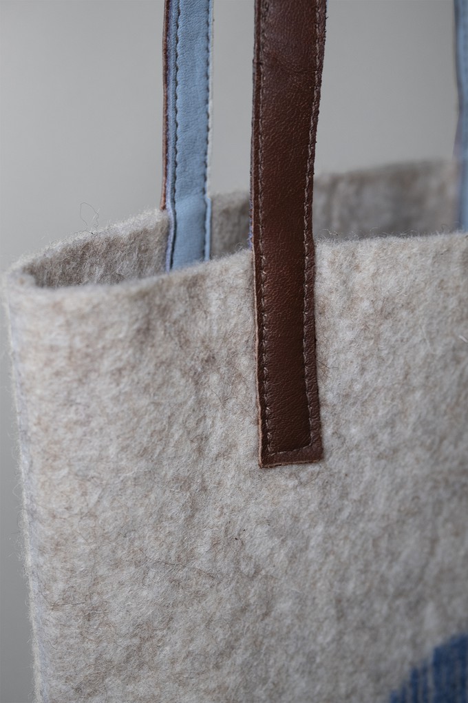 Artisan Mini Shopper Bag |  Blue Sky from Pepavana