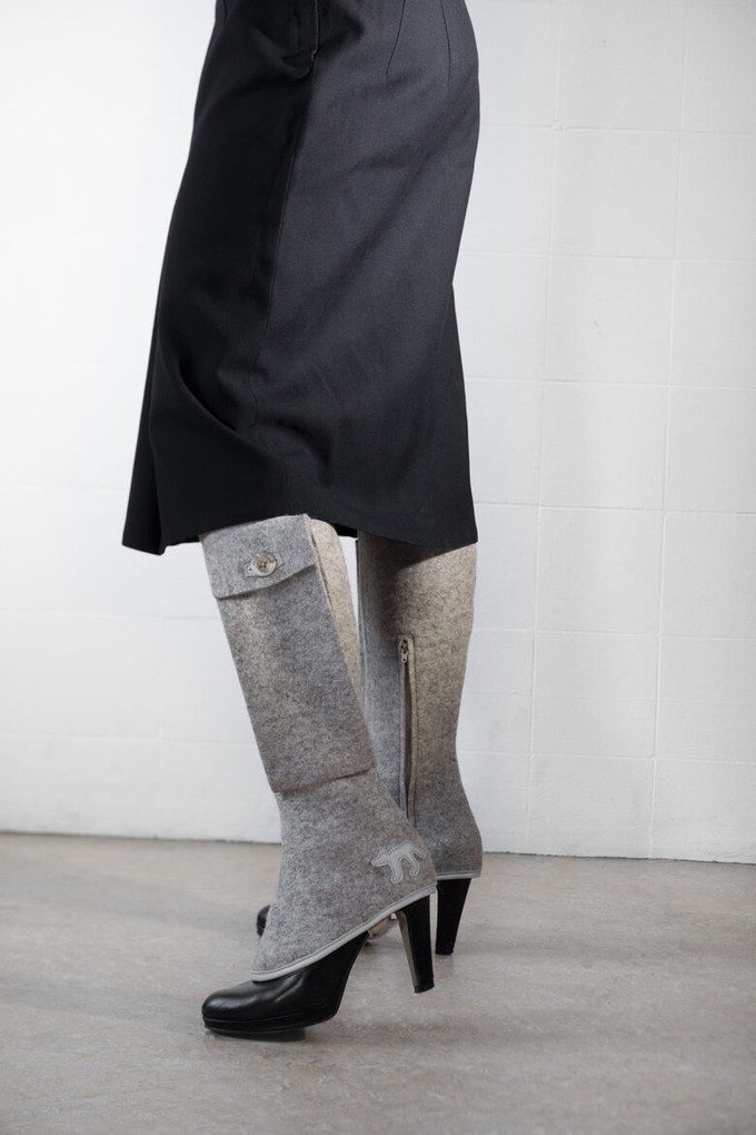Pocket Jane Wool Felt Gaiters from Pepavana