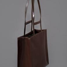 Brown Handbag with double grip van Pepavana