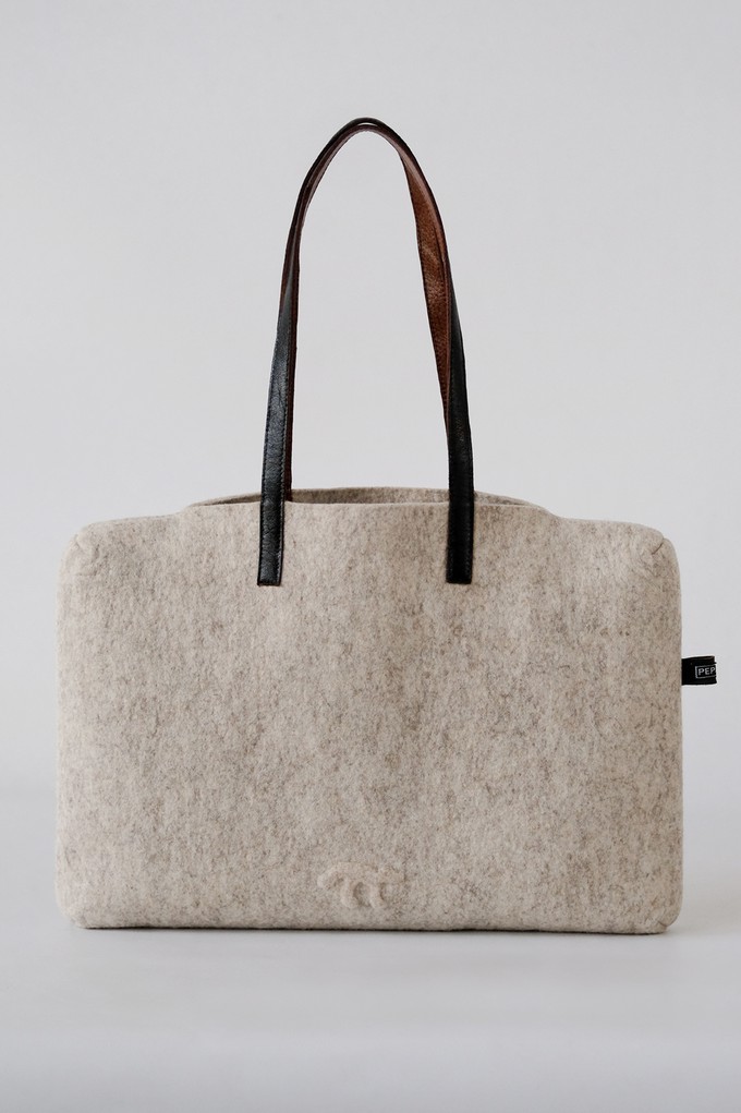 Shoulder bag Turtleneck | black mix or blond blend from Pepavana