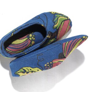Moroccan-style carpet slippers Blue & Fruity from Pepavana