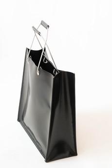 Black Retro Shopper Bag via Pepavana