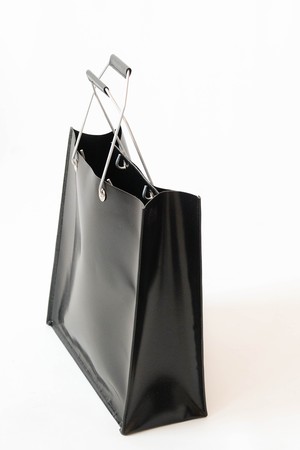 Black Retro Shopper Bag from Pepavana