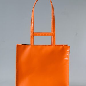 Orange Handbag with double grip from Pepavana