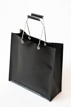 Black Retro Shopper Bag from Pepavana