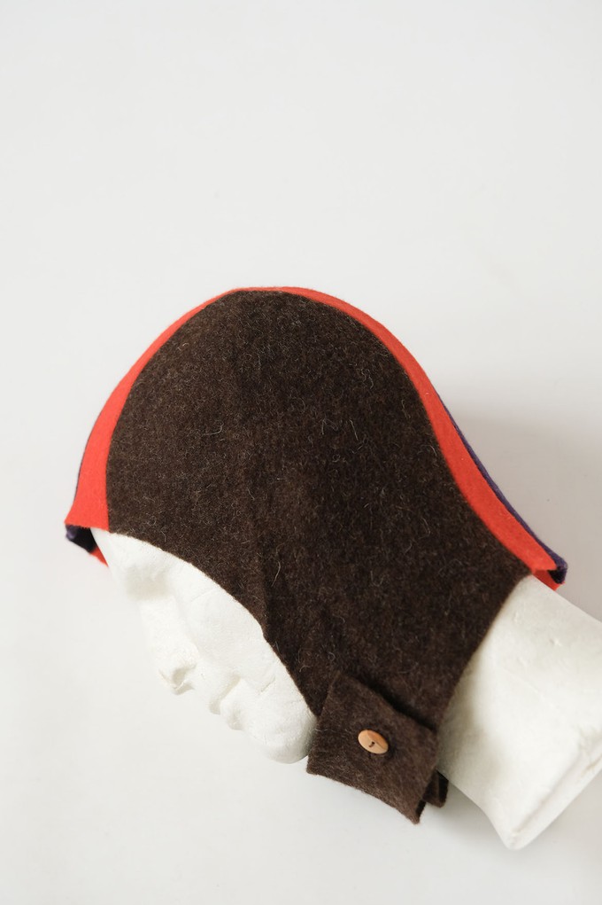 Sporty Superbalaclava from thin wool felt from Pepavana