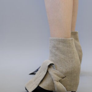Ankle-high Edie Natural Linen from Pepavana