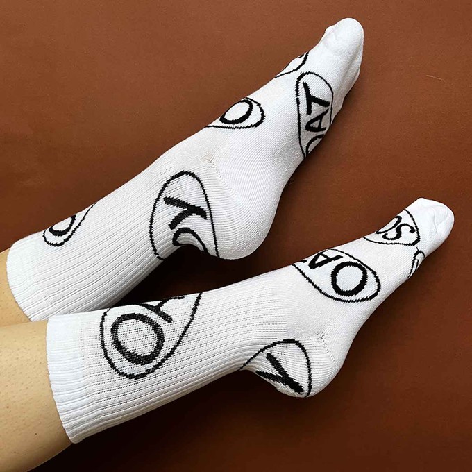 Mylk - ORGANIC Socks - White from Plant Faced Clothing
