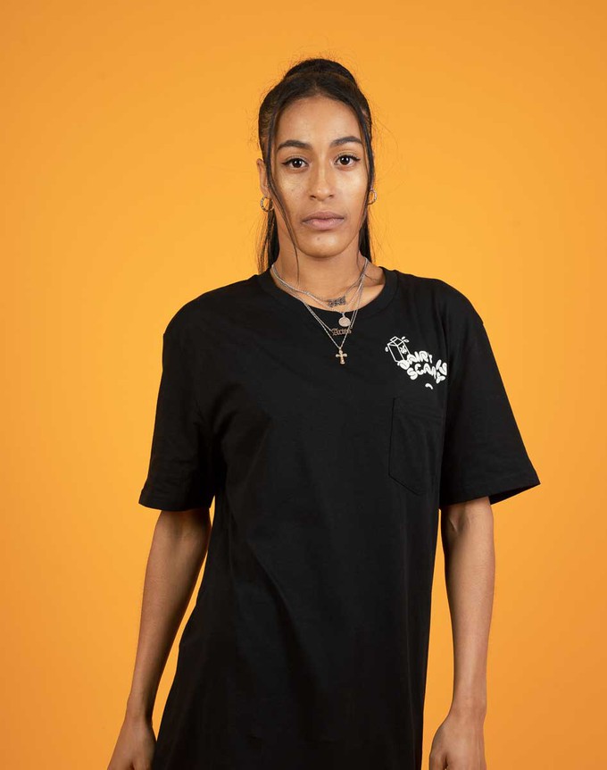 Dairy Is Scary Pocket Tee - Black T-Shirt from Plant Faced Clothing