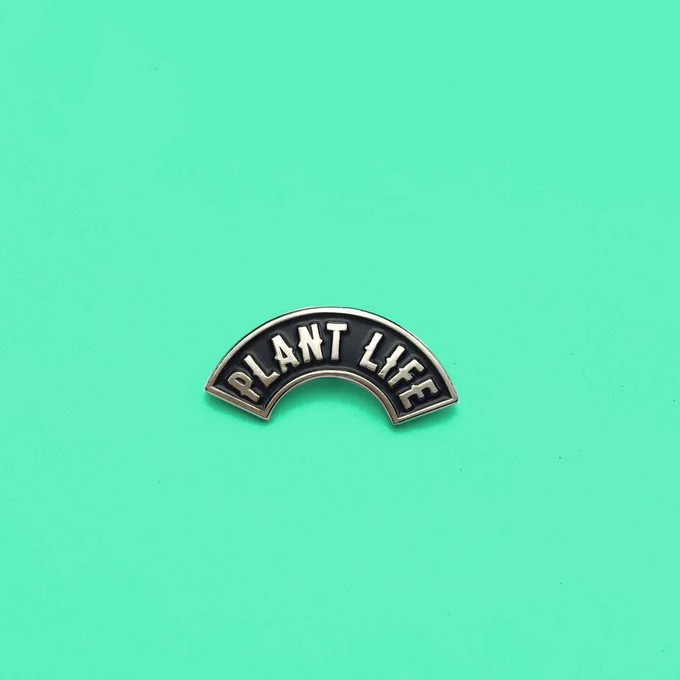 Plant Life 100% Recycled Metal Lapel Pin from Plant Faced Clothing