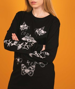Connected - Long Sleeve - Black from Plant Faced Clothing
