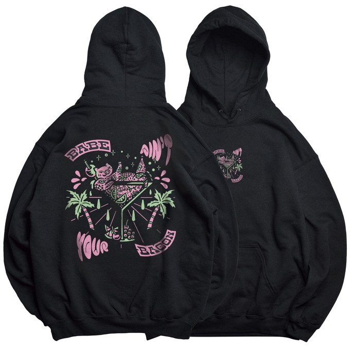 Babe Ain't Your Bacon - Black Organic Hoodie from Plant Faced Clothing
