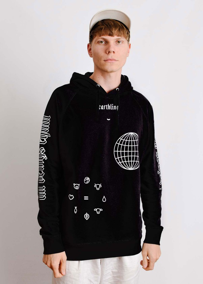 Earthling - Hoodie - Black from Plant Faced Clothing