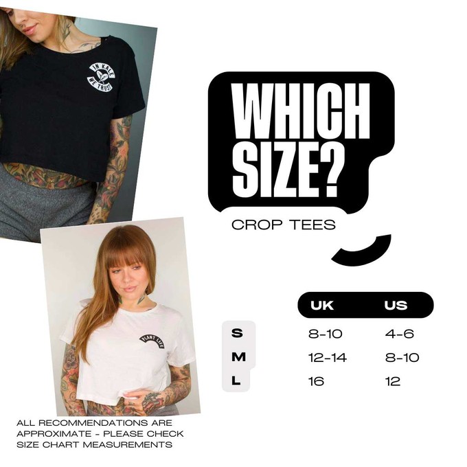 Cherry - Black Crop Top from Plant Faced Clothing