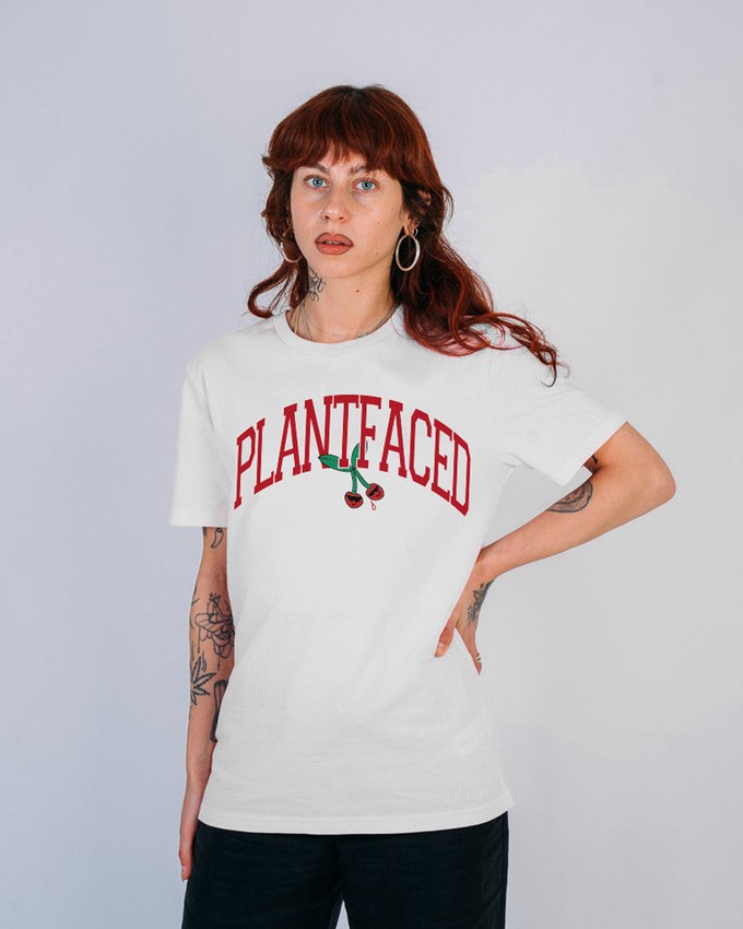 Cherry Tee - White from Plant Faced Clothing