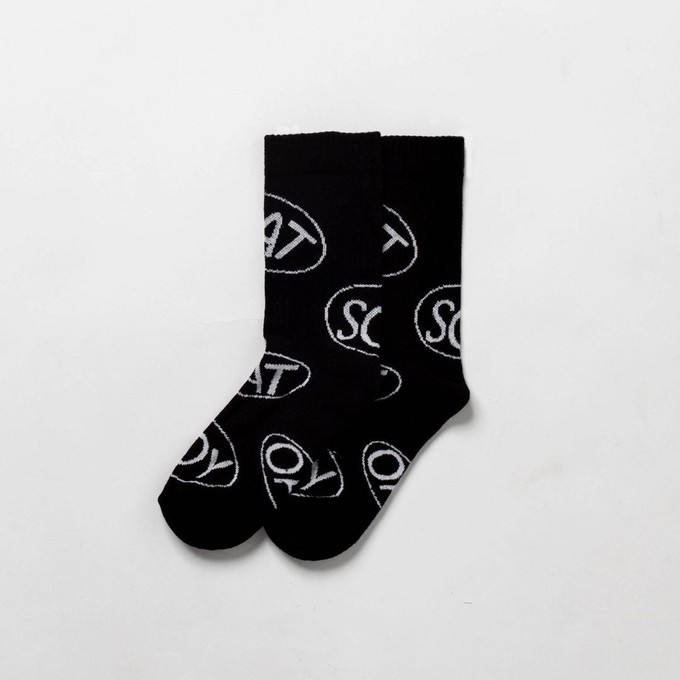Mylk - ORGANIC Socks - Black from Plant Faced Clothing