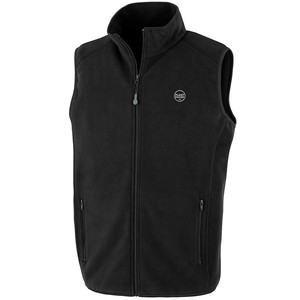 The Classics - Recycled Fleece Zip Vest - Embroidered Logo - Black from Plant Faced Clothing