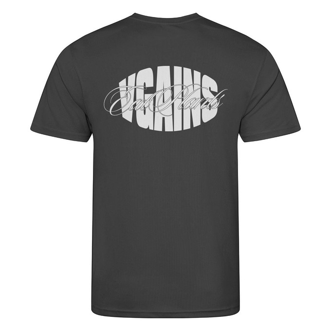 VGAINS Recycled Cool Training Tee Mens - Charcoal from Plant Faced Clothing