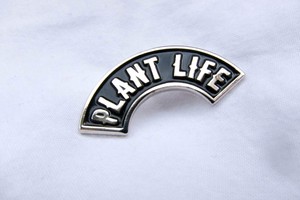 Plant Life 100% Recycled Metal Lapel Pin from Plant Faced Clothing